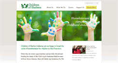 Desktop Screenshot of childrenofshelters.org